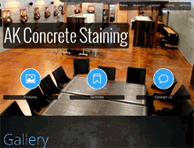 Tablet Screenshot of akconcretestaining.com